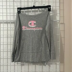 Girl’s champion brand long sleeve hooded tshirt